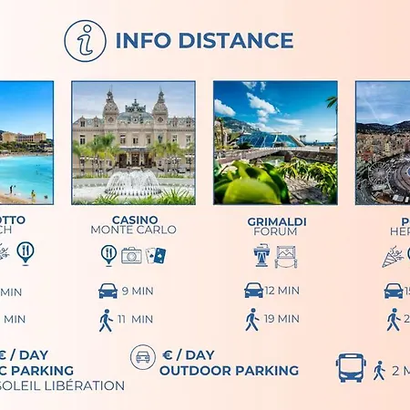 Large 4-room Town Center Near Monaco